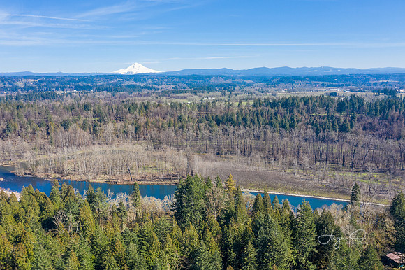 Mt Hood View and Clackamas River
