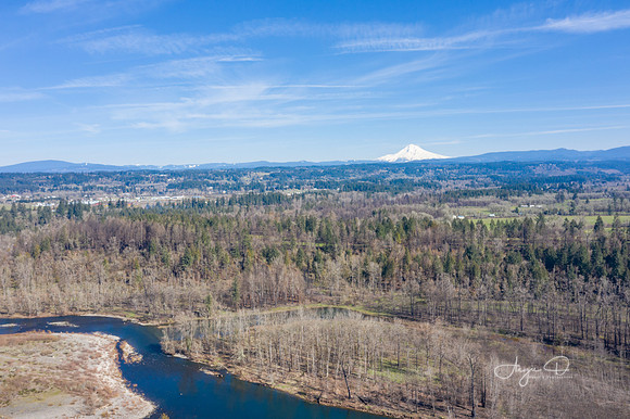 Mt Hood and the Clackamas River